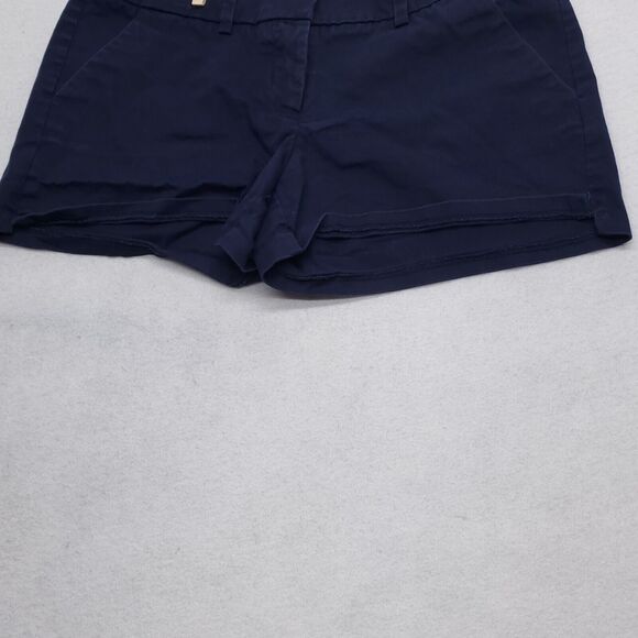 Mossimo Casual Button Zip Medium Wash Chino Short Shorts Womens Size 6 Blue - Picture 6 of 9